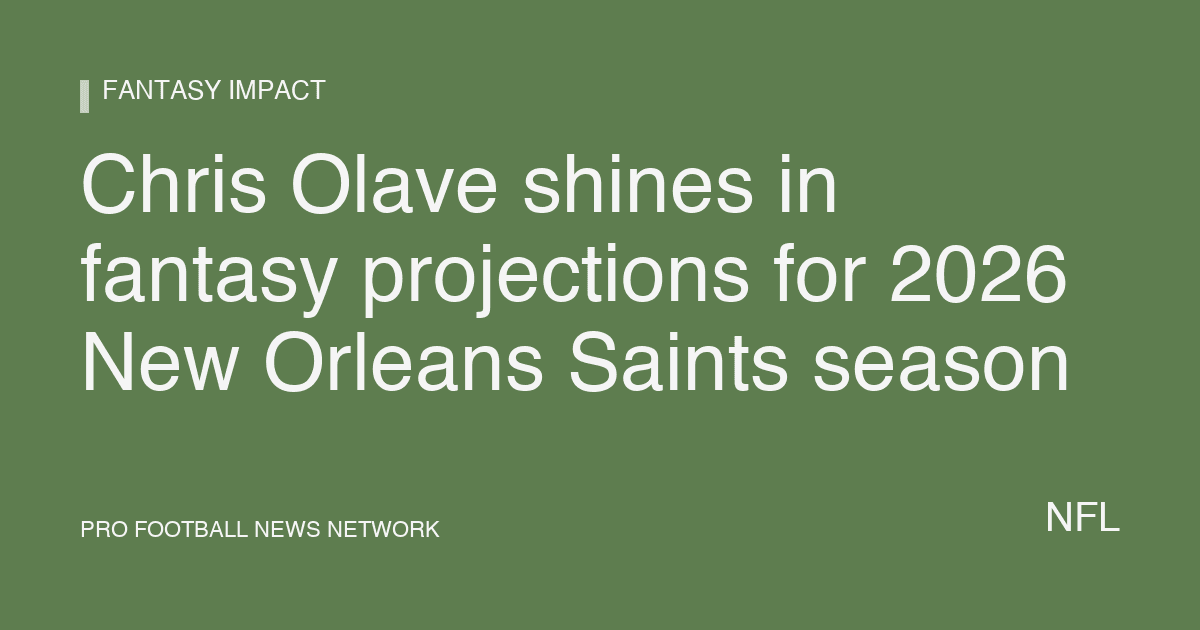 Chris Olave shines in fantasy projections for 2026 New Orleans Saints season